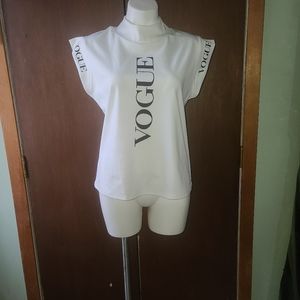 Vogue magazine model shirt t-shirt namebrand